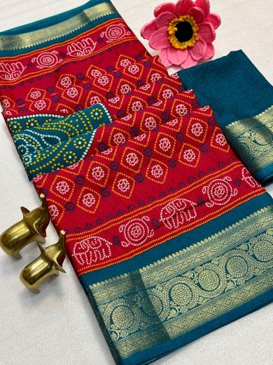 Vastrangan bandhani print saree from surat